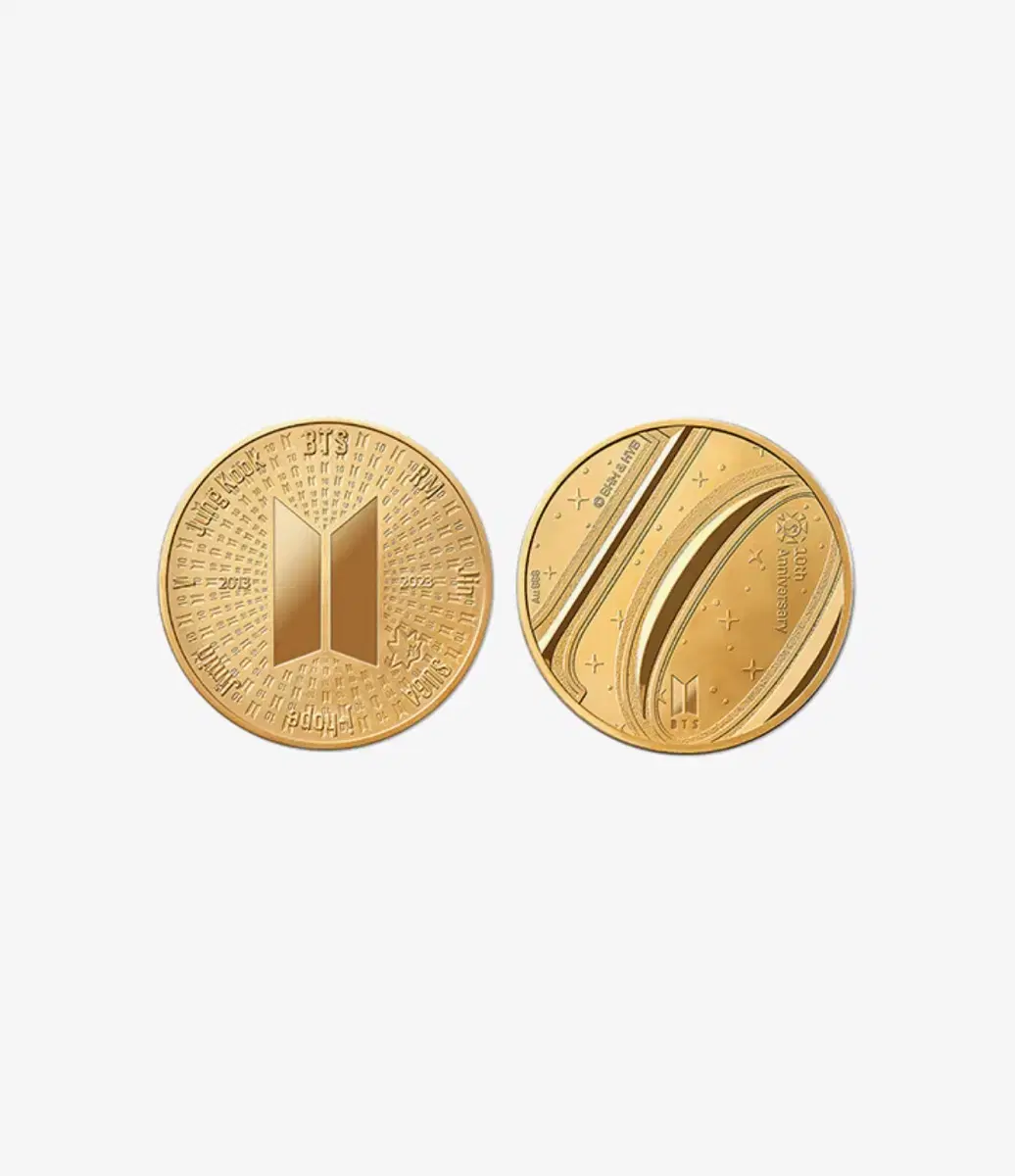 BTS  medal 방탄메달 Gold 1/2oz